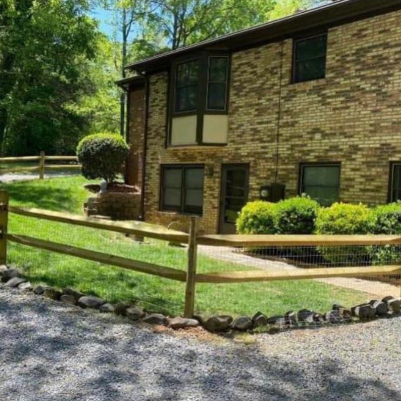 Split Rail Fence in Charlotte